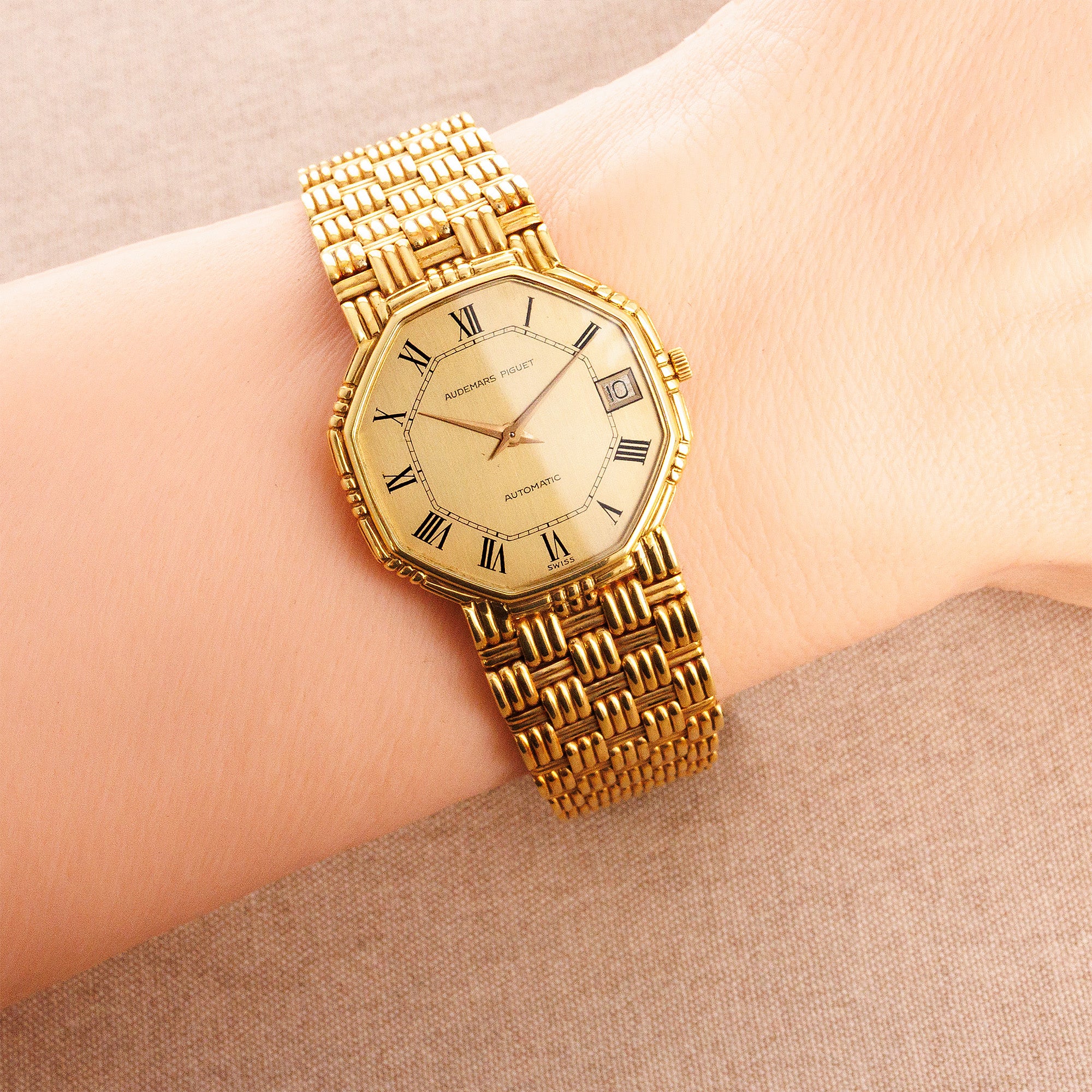 Audemars Piguet Yellow Gold Octagonal Automatic Watch