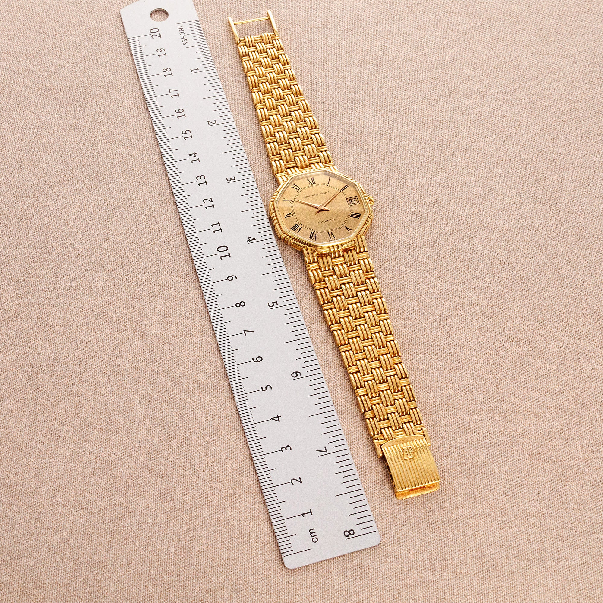 Audemars Piguet Yellow Gold Octagonal Automatic Watch