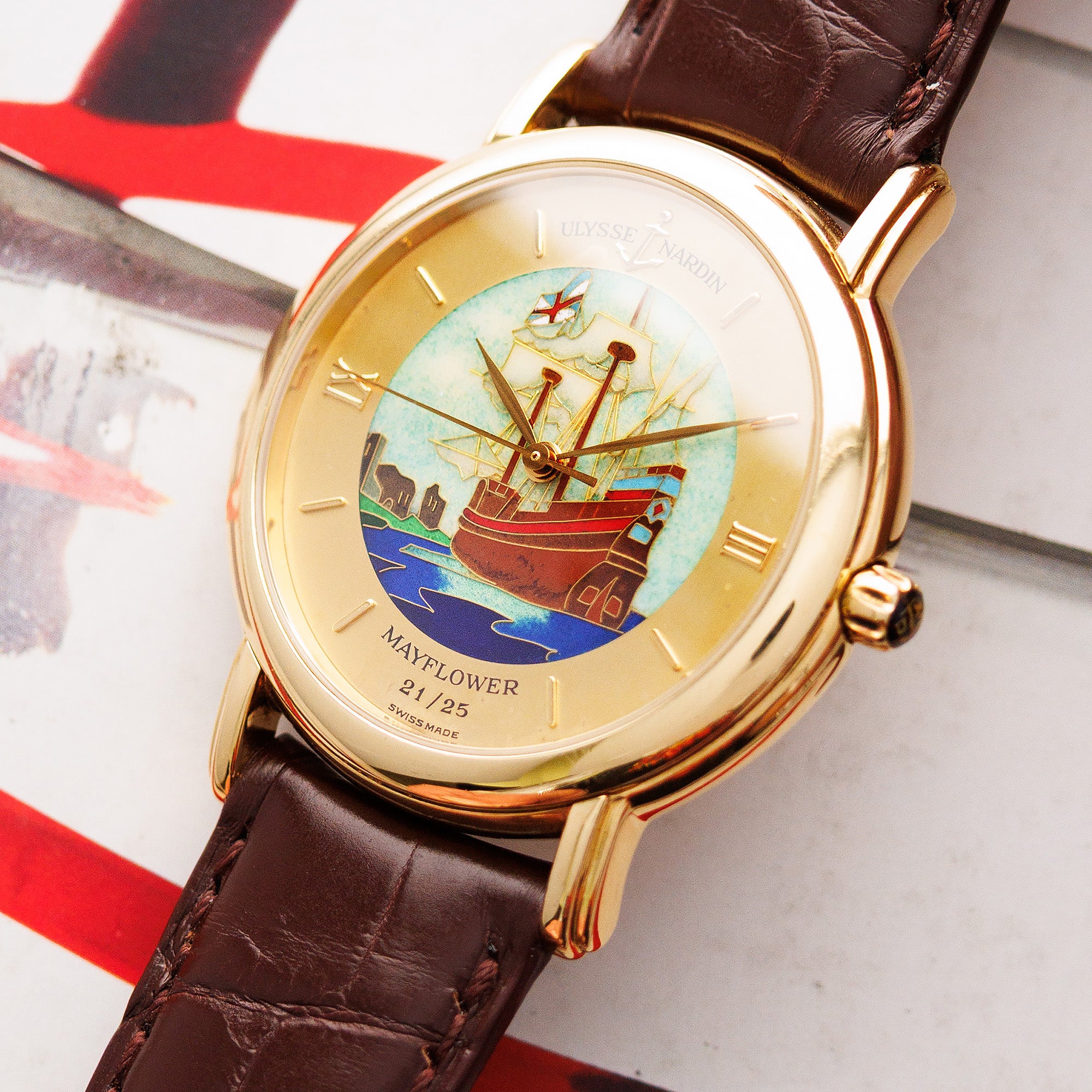 Ulysse Nardin Yellow Gold San Marco Enamel Watch Ref. 131-77-9
