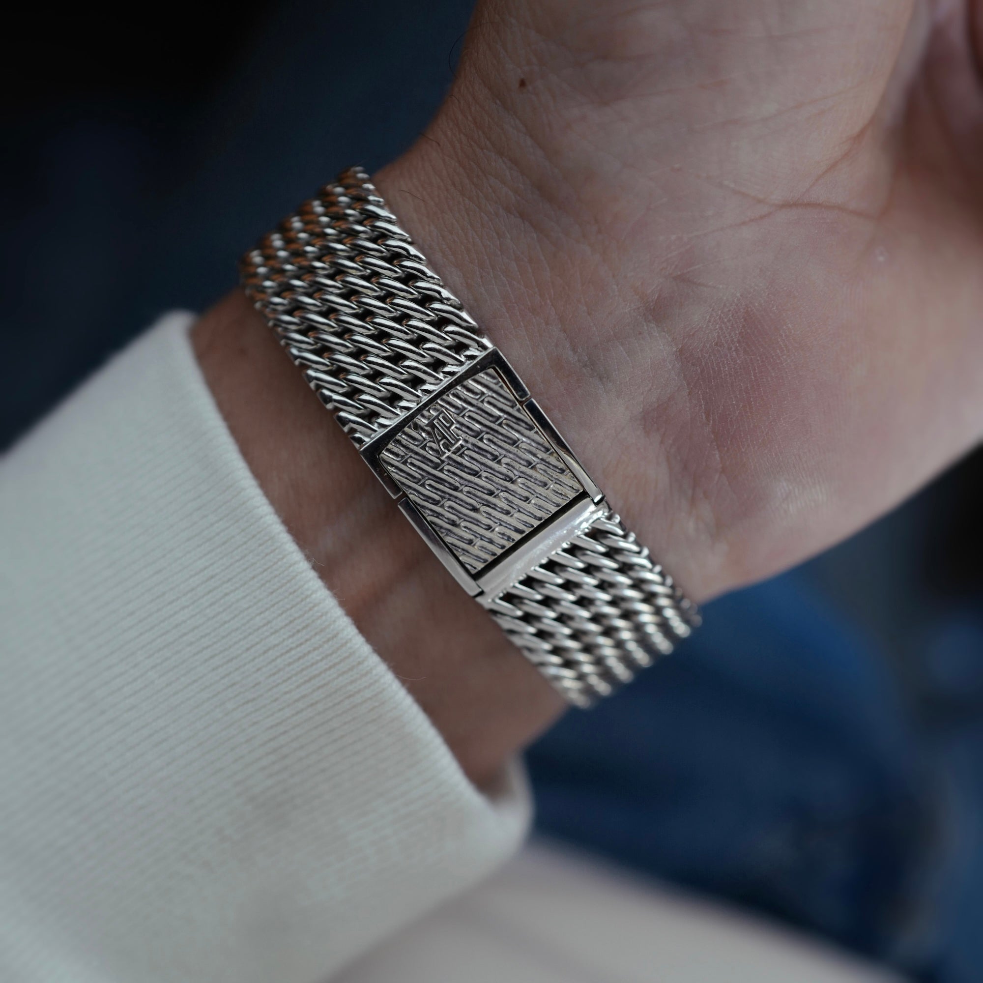 Audemars Piguet White Gold Diamond &amp; Sapphire Watch Ref. 14781 with Original Warranty