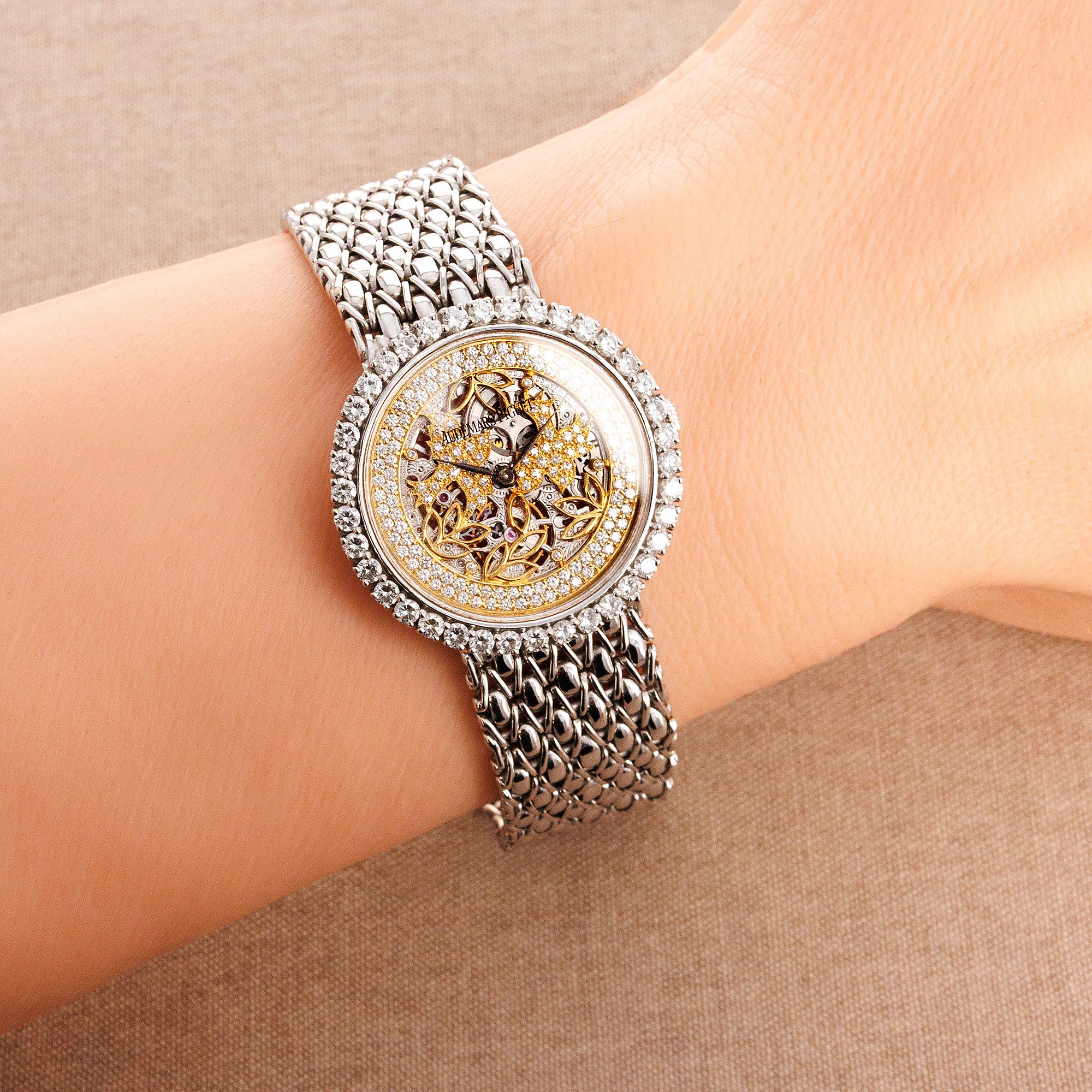 Audemars Piguet - Audemars Piguet White Gold Diamond Skeleton Birds Watch - The Keystone Watches