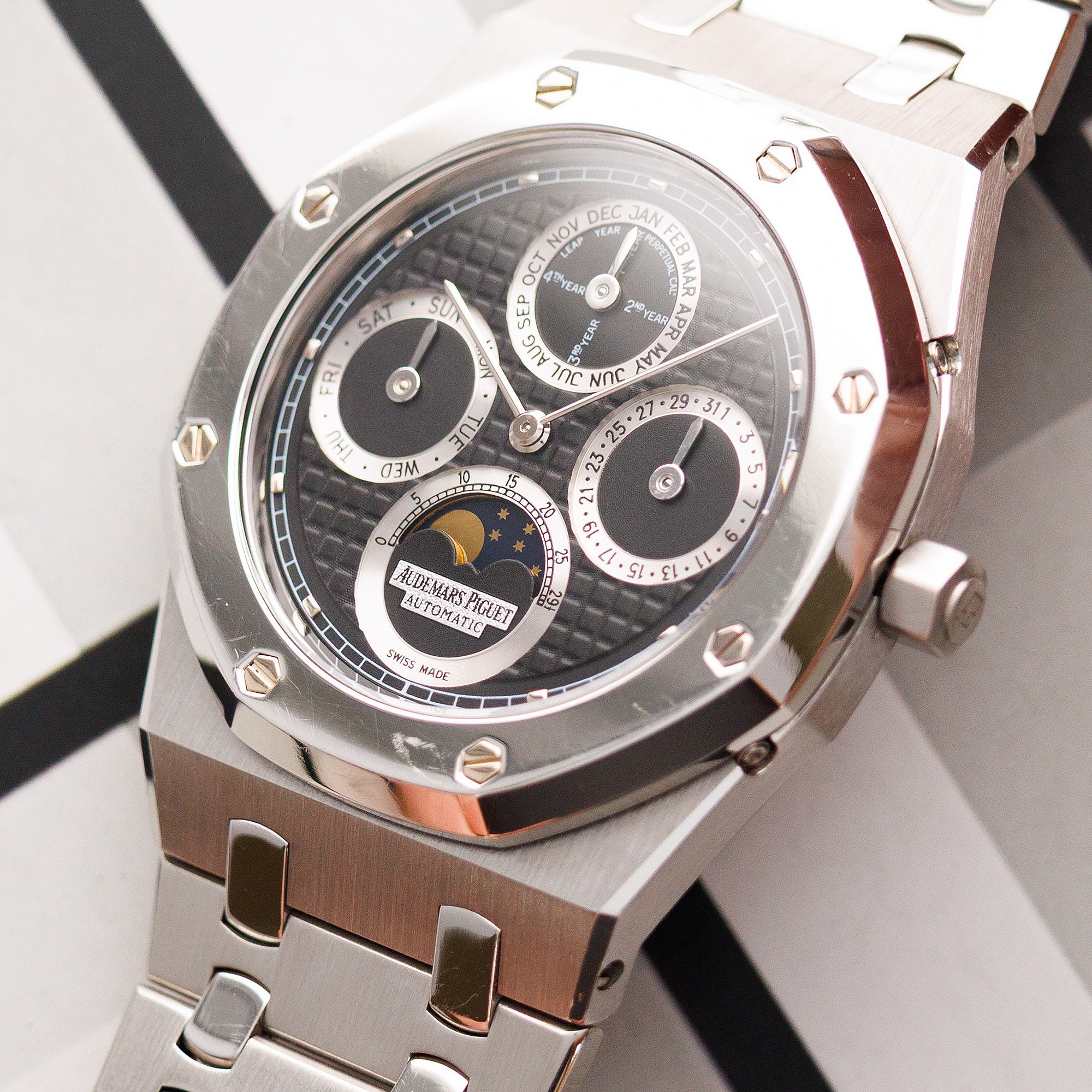 Audemars Piguet Steel & Platinum Royal Oak Perpetual Calendar Watch Ref. 25820SP