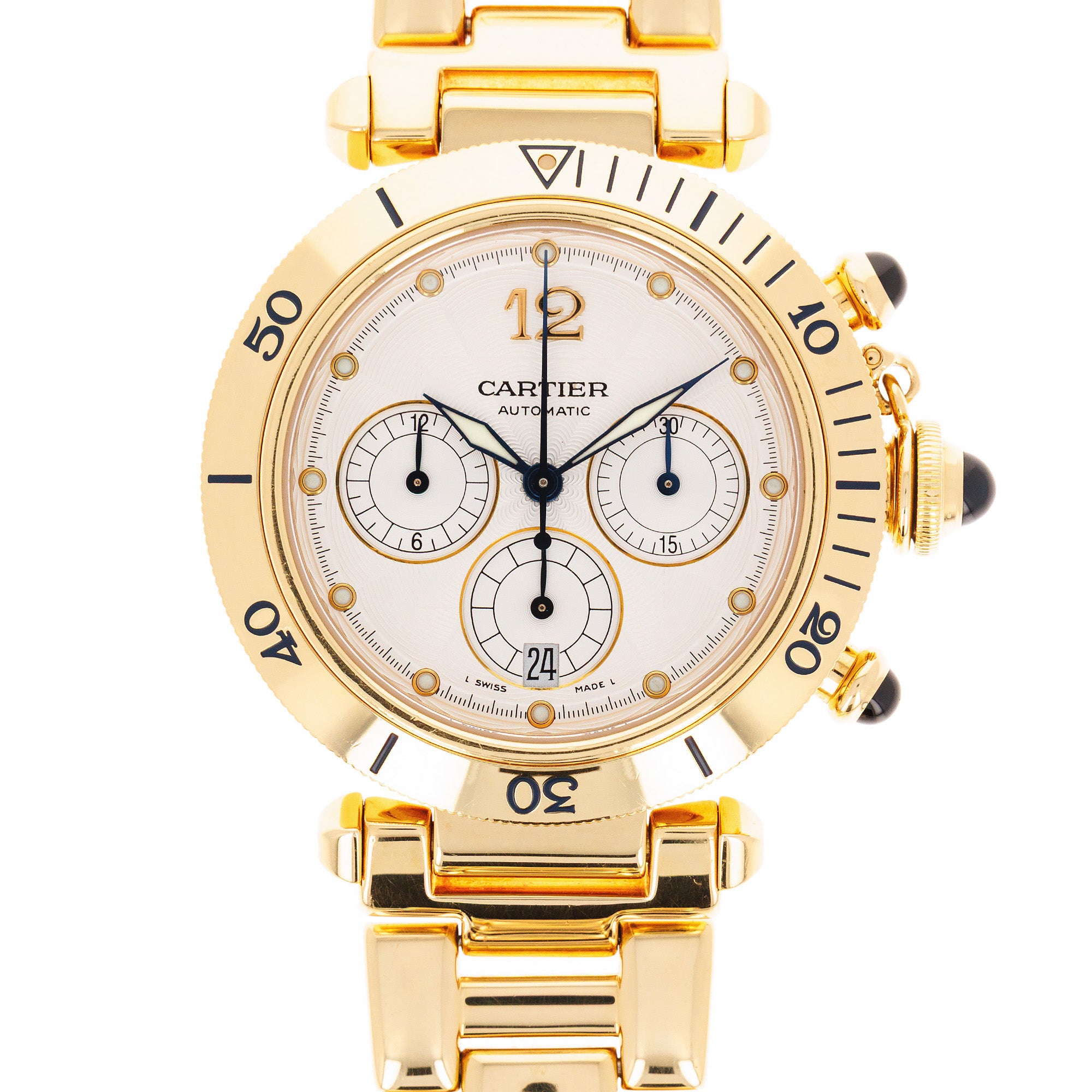 Cartier Yellow Gold Pasha Chronograph Ref. W3014051