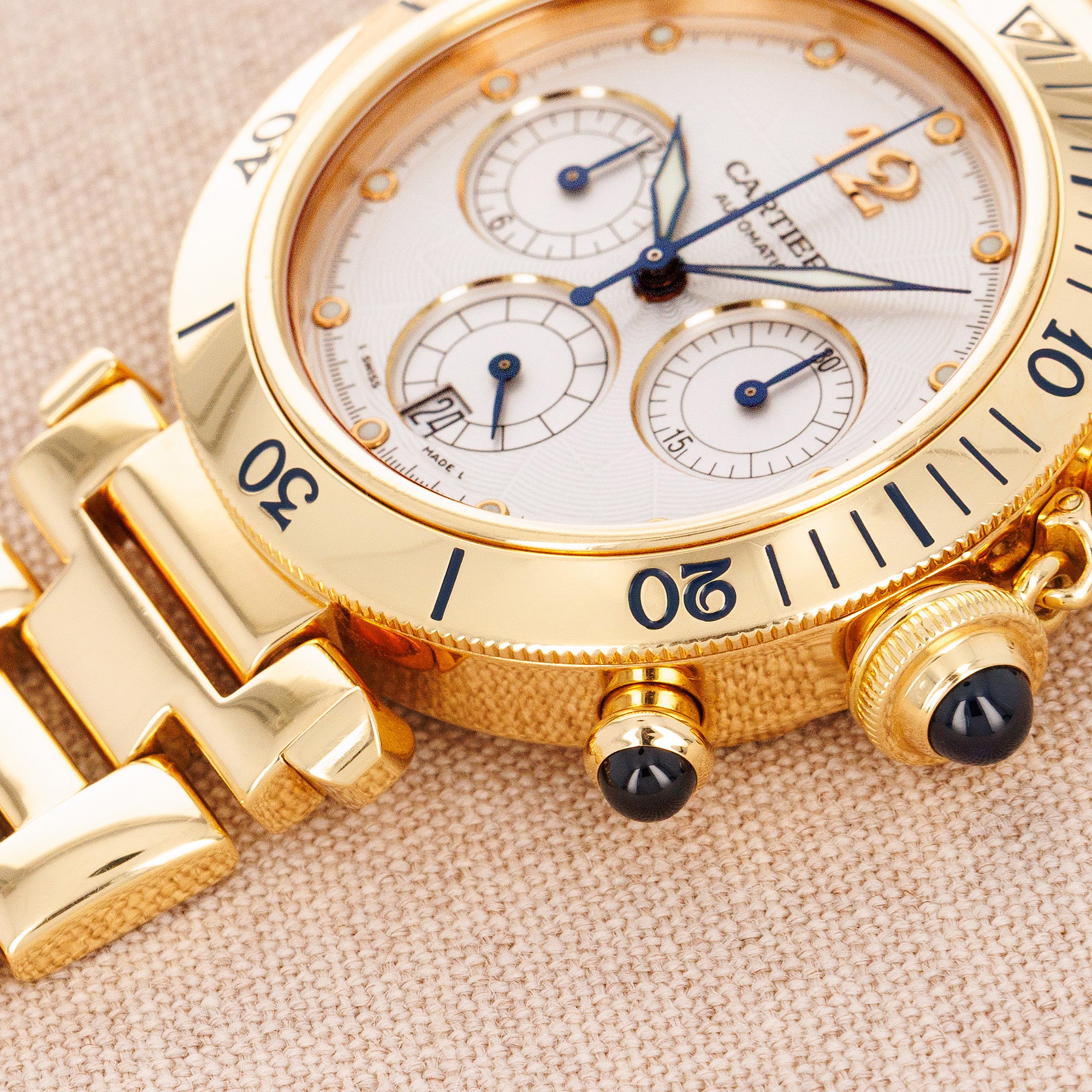 Cartier Yellow Gold Pasha Chronograph Ref. W3014051