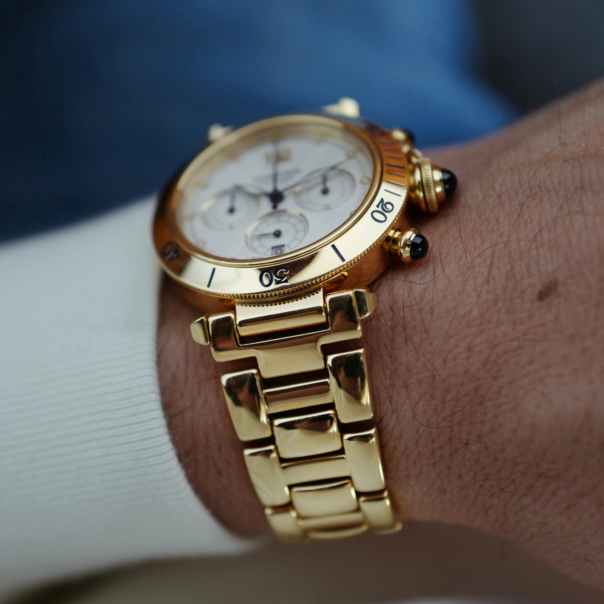 Cartier Yellow Gold Pasha Chronograph Ref. W3014051