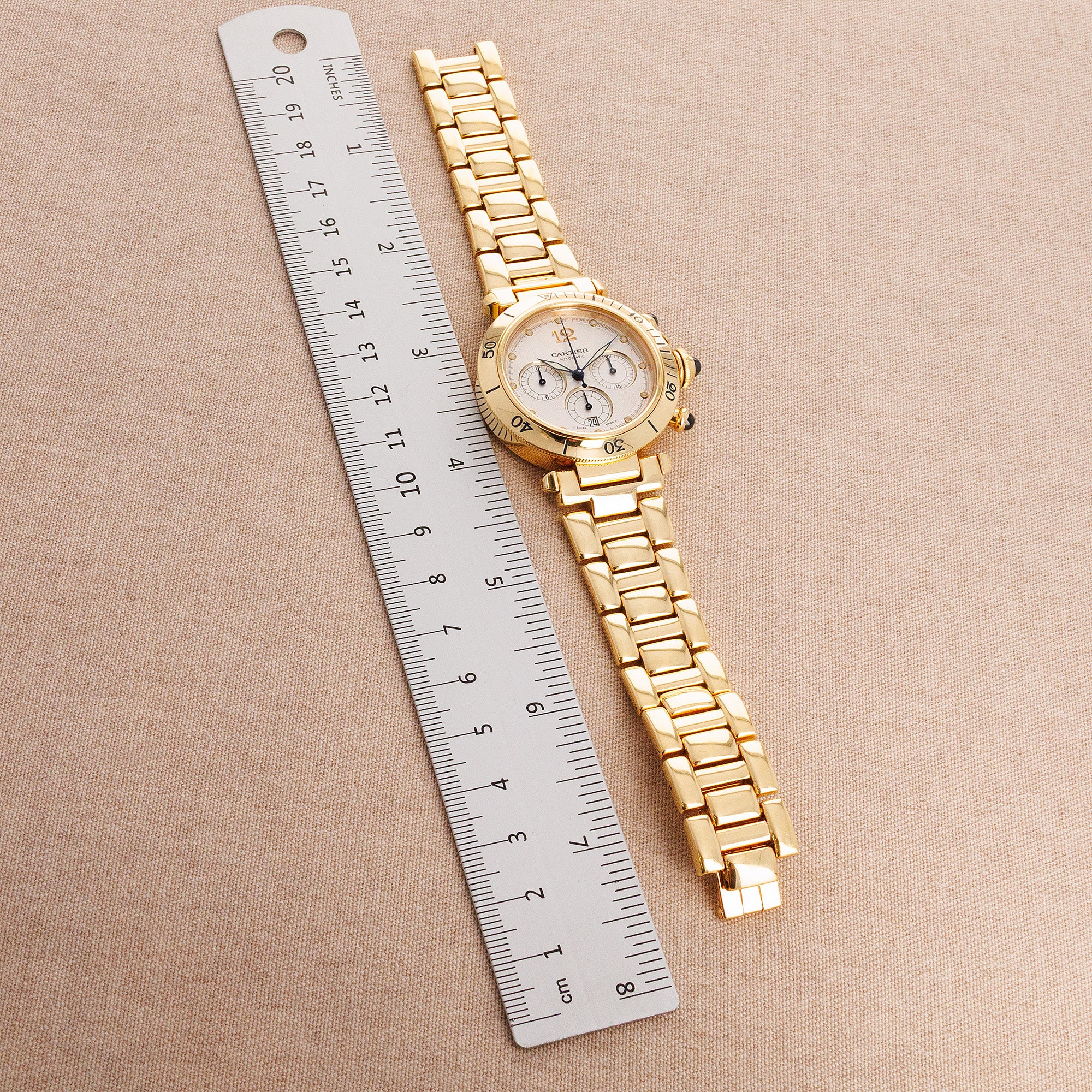 Cartier Yellow Gold Pasha Chronograph Ref. W3014051