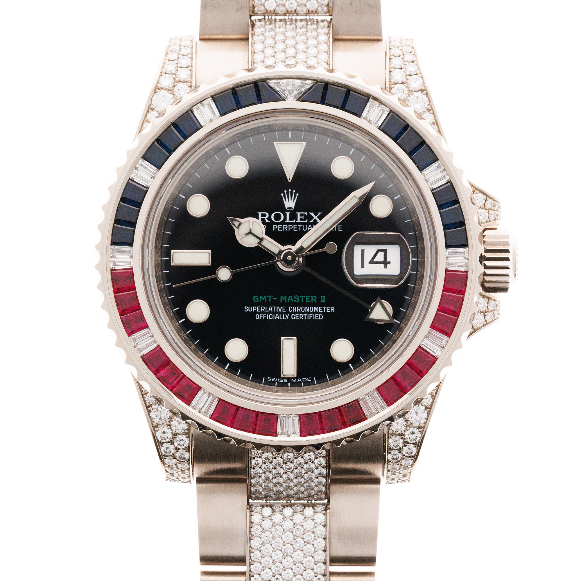 Rolex White Gold GMT Master II ref. 116759SARU