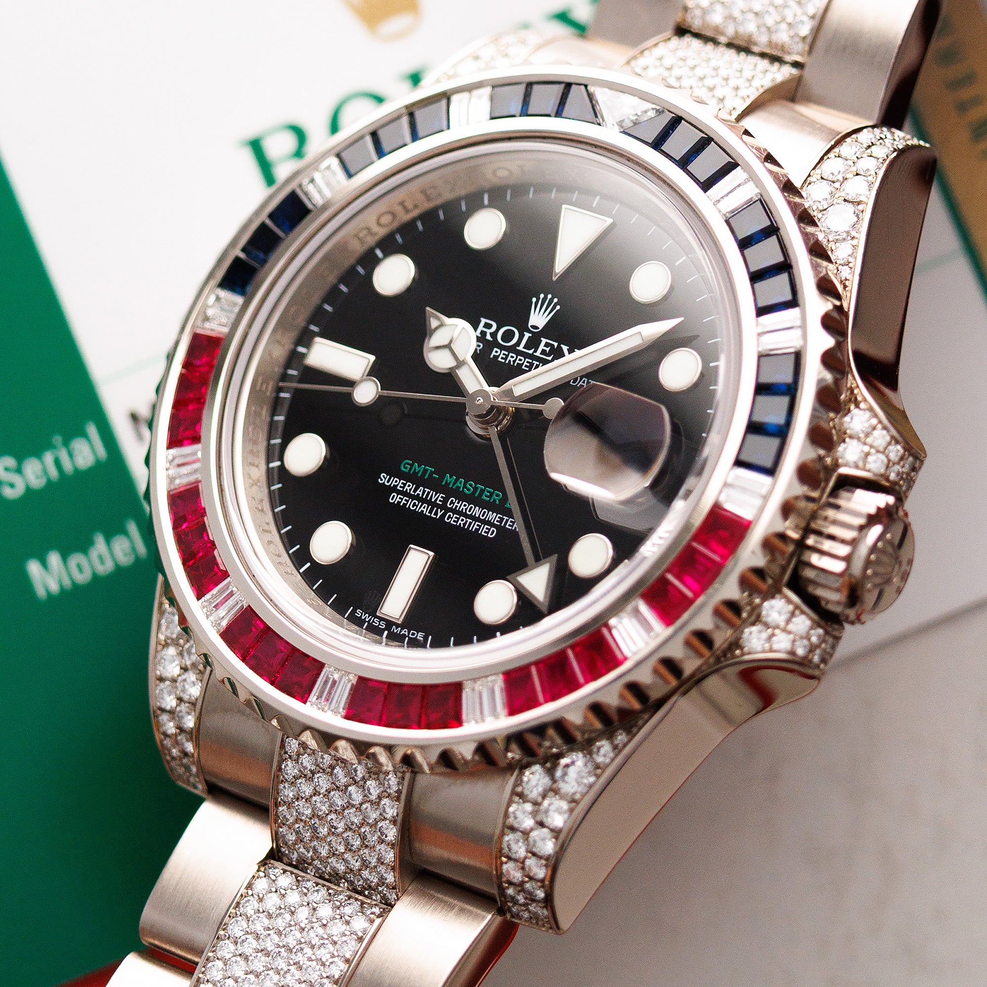 Rolex White Gold GMT Master II ref. 116759SARU
