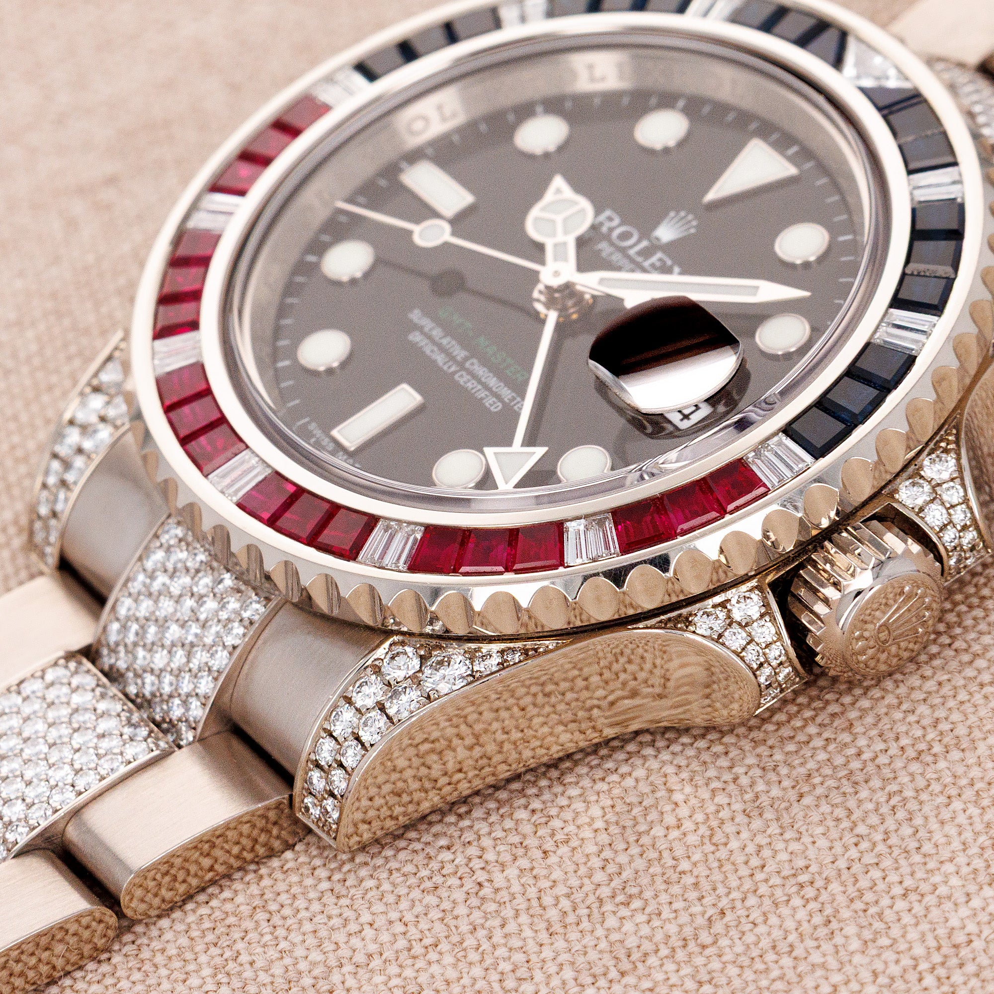 Rolex White Gold GMT Master II ref. 116759SARU