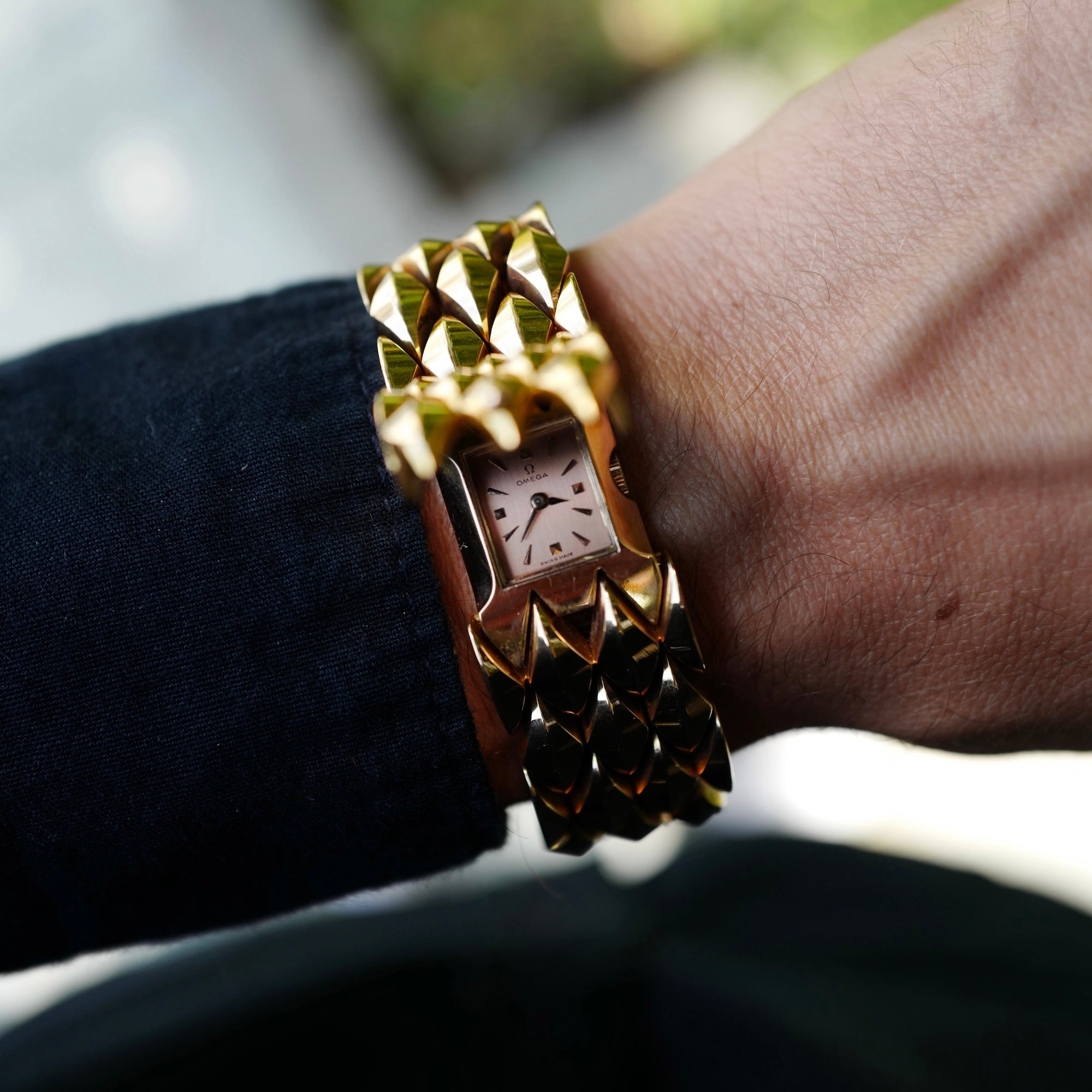Omega - Omega Yellow Gold Bracelet Cover Watch - The Keystone Watches