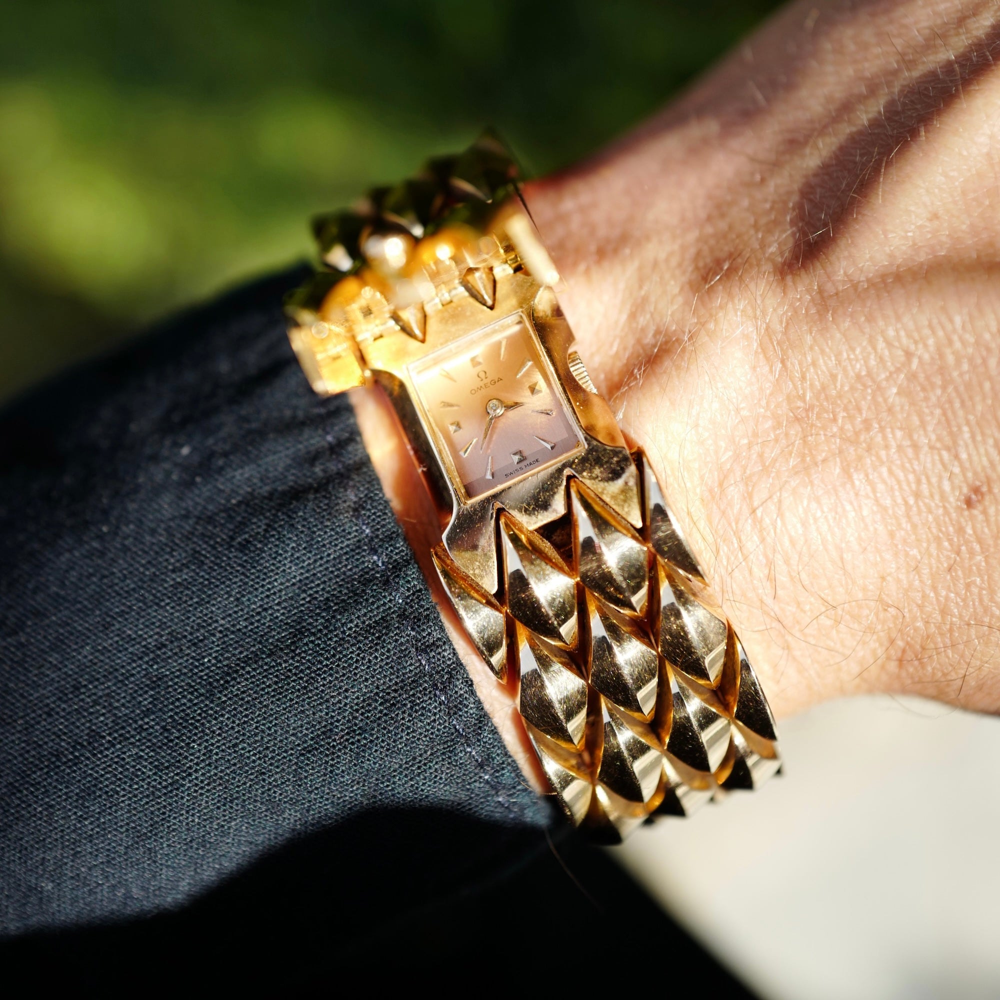 Omega - Omega Yellow Gold Bracelet Cover Watch - The Keystone Watches
