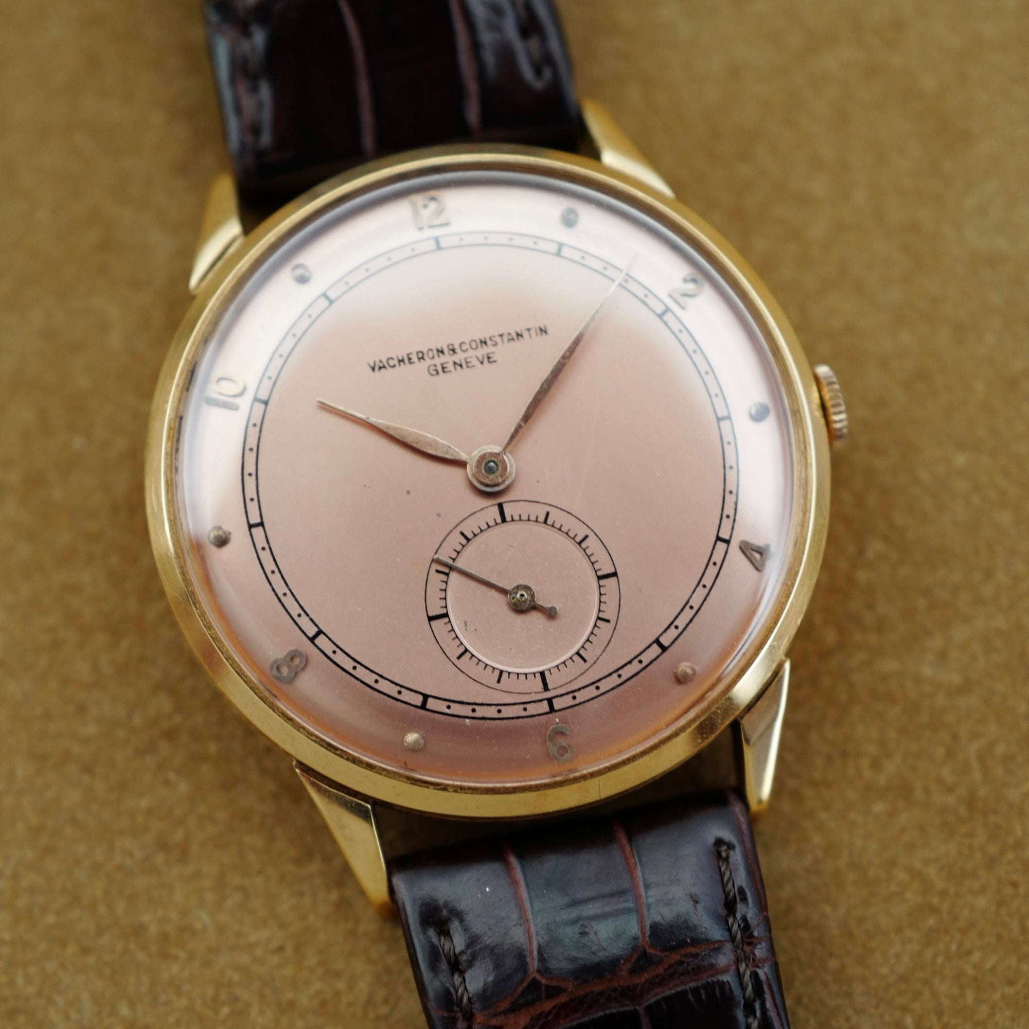 Vacheron Constantin Rose Gold Watch with Pink Dial (New Arrival)