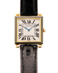 Cartier Yellow Gold Tank Obus Ref. 1630 with Black Enamel