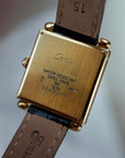 Cartier Yellow Gold Tank Obus Ref. 1630 with Black Enamel