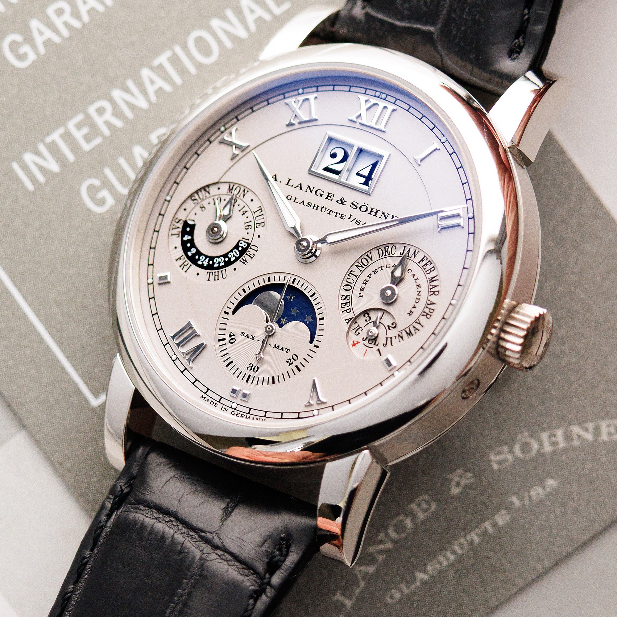 A. Lange & Sohne Platinum Langematik Perpetual Calendar Ref. 310.025