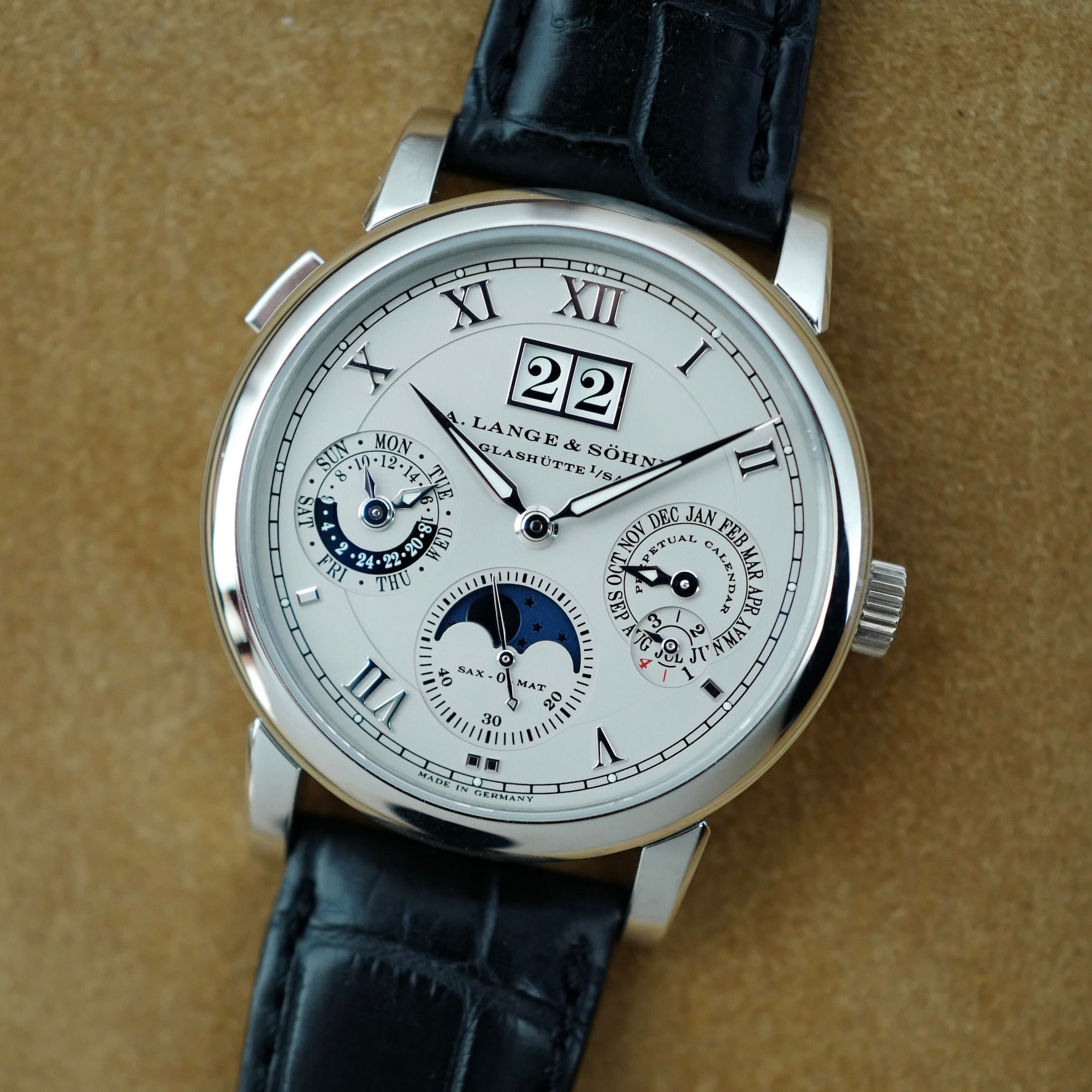 A. Lange & Sohne Platinum Langematik Perpetual Calendar Ref. 310.025