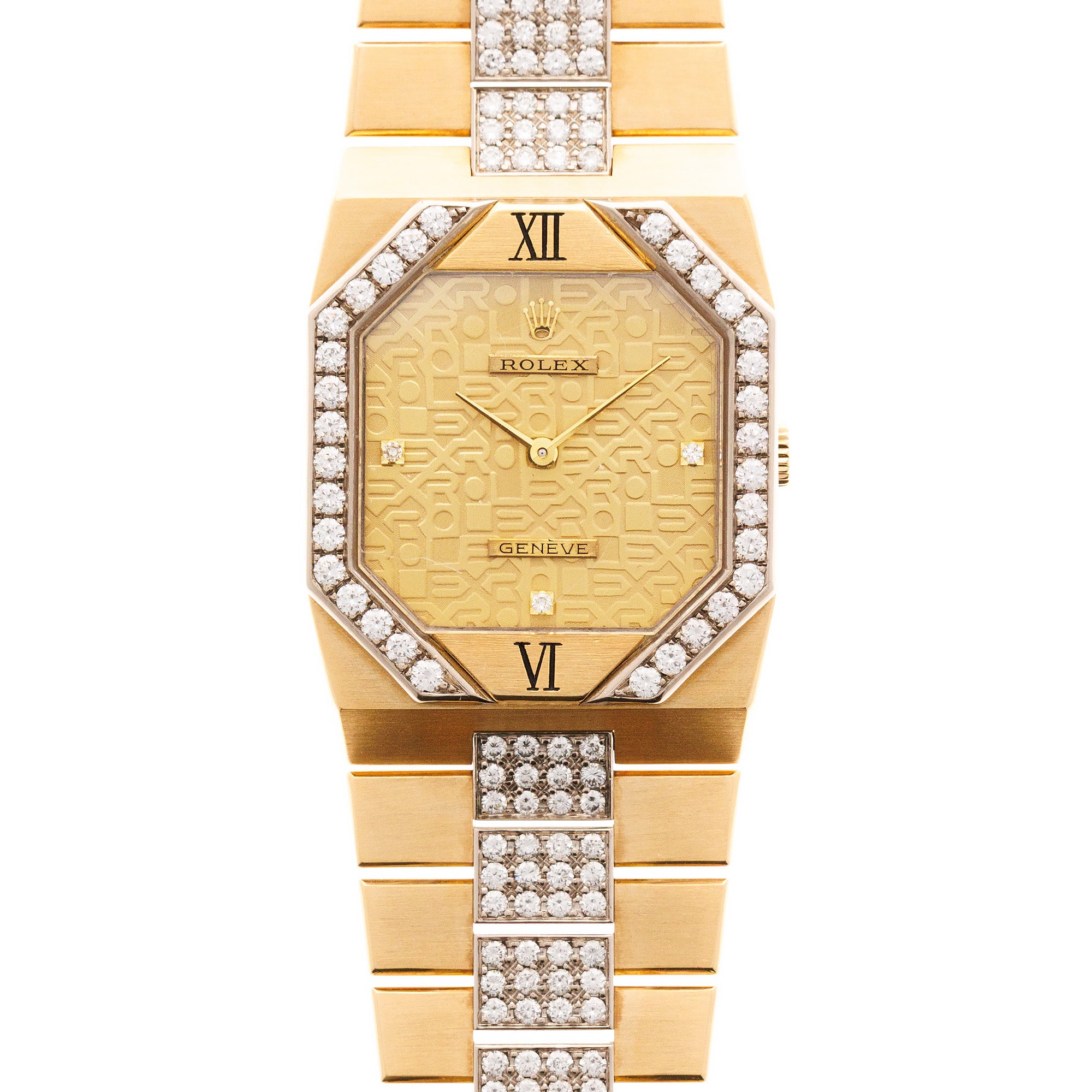 Rolex Yellow Gold Diamond Cellini ref 5155/8