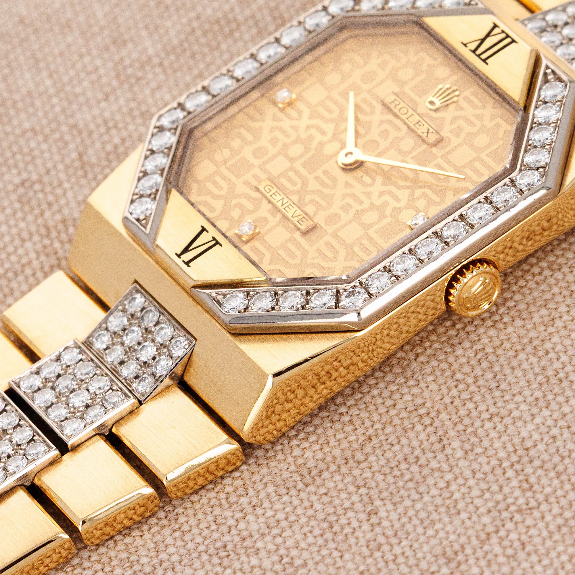 Rolex Yellow Gold Diamond Cellini Watch Ref. 5155/8