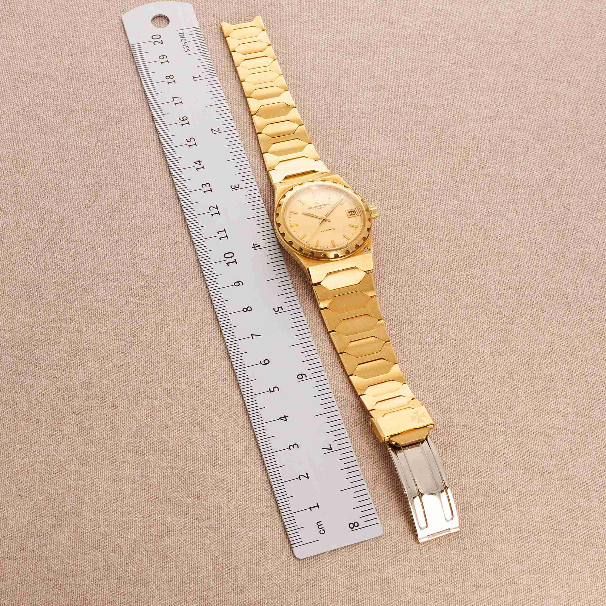 Vacheron Constantin Yellow Gold 222 Ref. 46003 with Box and Extract Paper