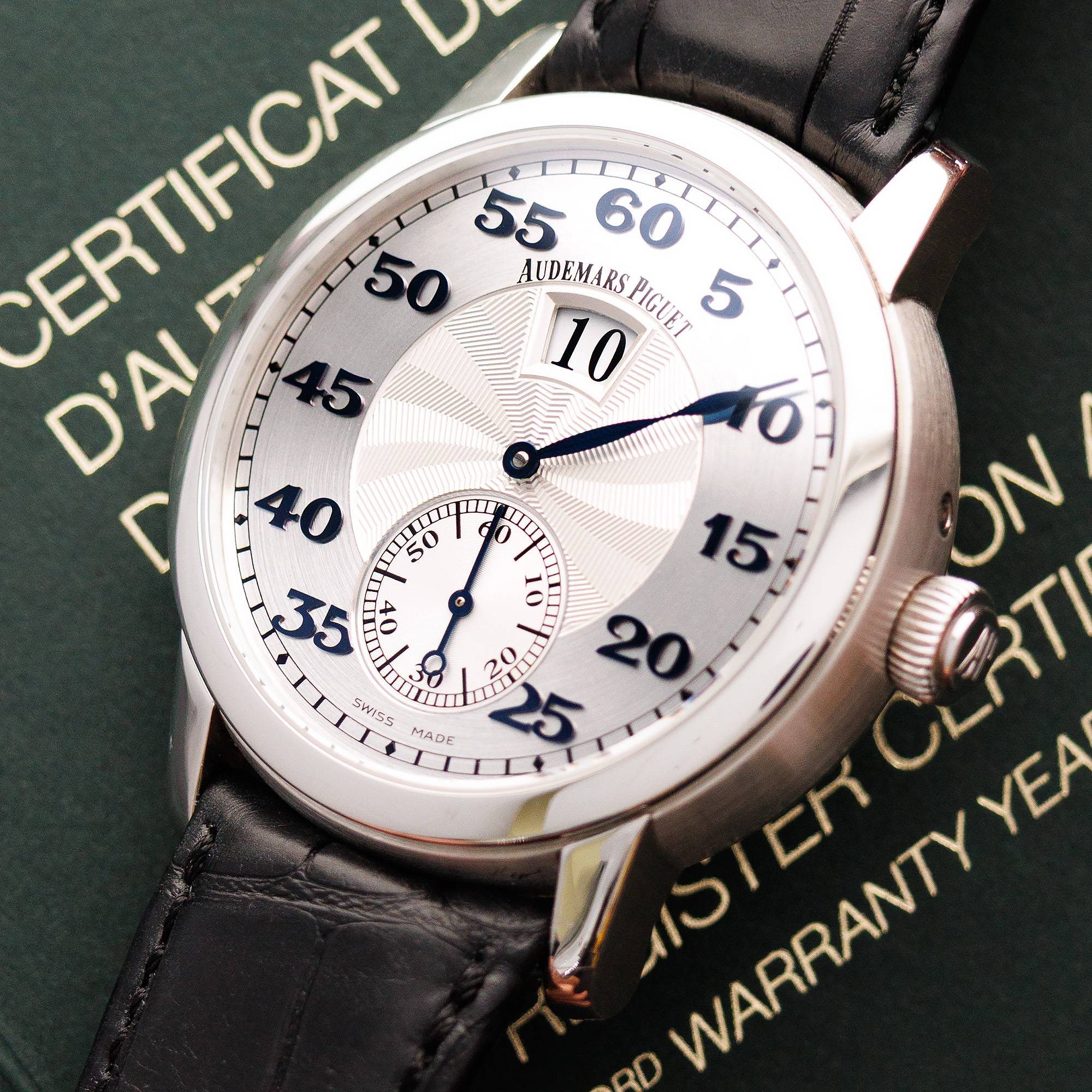 Audemars Piguet Platinum Jump Hour Minute Repeater Ref. 26151