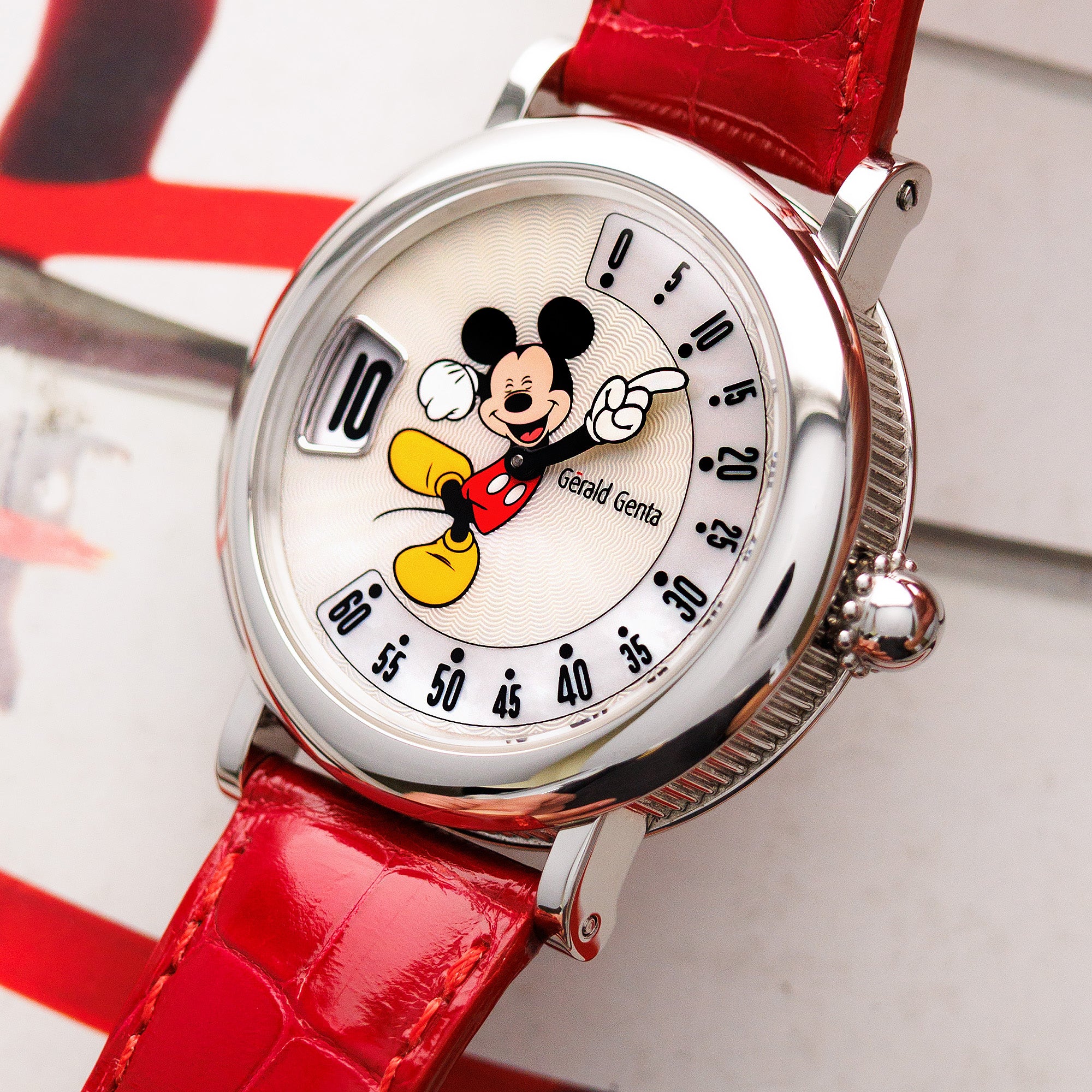 Gerald Genta Steel Retro Fantasy Mickey Mouse Ref. M10 (New Arrival)