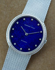 Audemars Piguet White Gold Automatic Bracelet Watch with Lapis Lazuli Dial