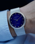 Audemars Piguet White Gold Automatic Bracelet Watch with Lapis Lazuli Dial