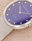 Audemars Piguet White Gold Automatic Bracelet Watch with Lapis Lazuli Dial