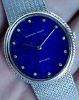 Audemars Piguet White Gold Automatic Bracelet Watch with Lapis Lazuli Dial