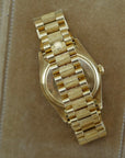Rolex Yellow Gold Day-Date Watch Ref. 18078 with Bark Finish and Deep Blue Dial (New Arrival)