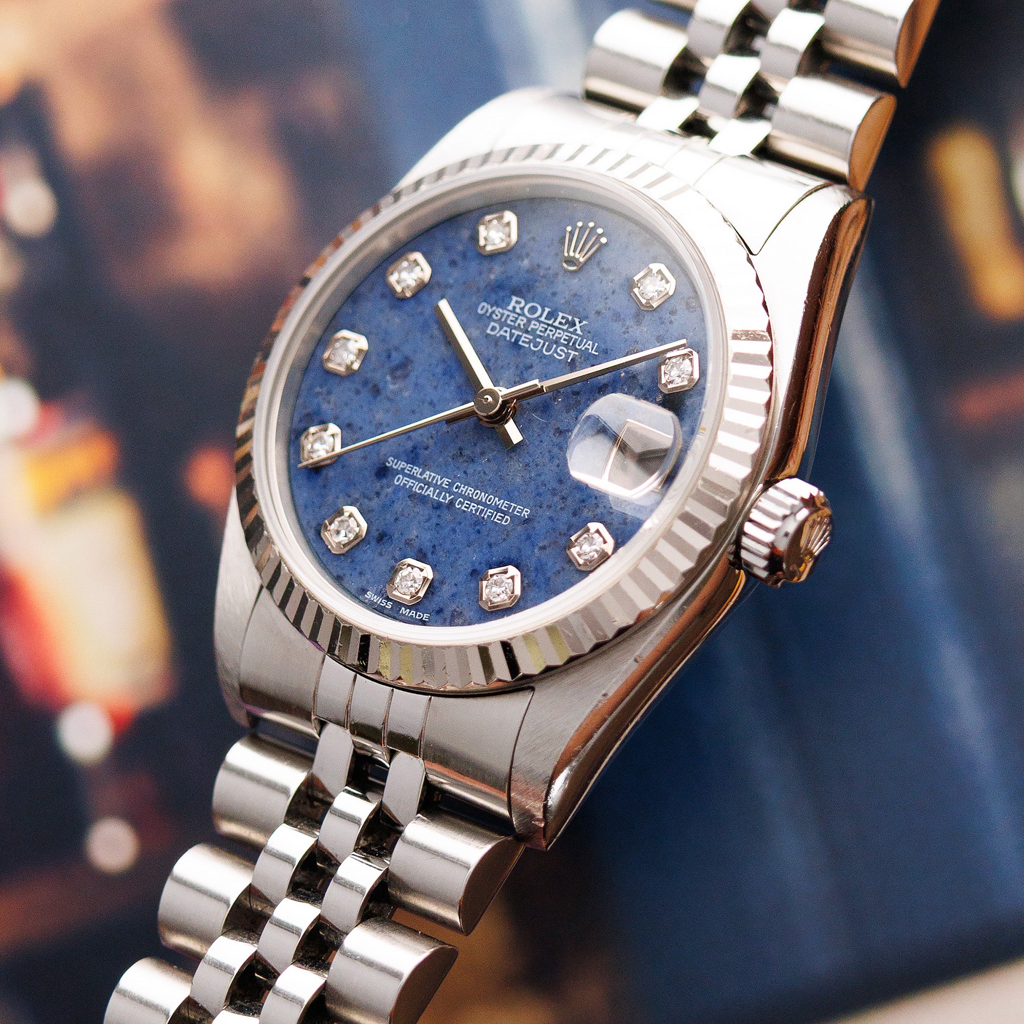 Rolex Steel Ladies Datejust Ref. 78274 with Sodalite Dial