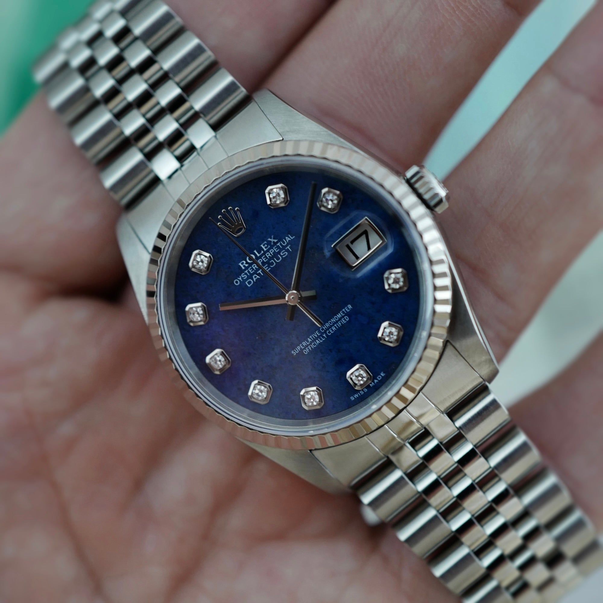 Rolex - Rolex Steel Datejust Ref. 16234 with Sodalite Dial - The Keystone Watches