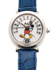 Gerald Genta Steel Retrograde Mickey Mouse Watch Ref. G3612