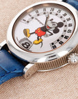 Gerald Genta Steel Retrograde Mickey Mouse Watch Ref. G3612