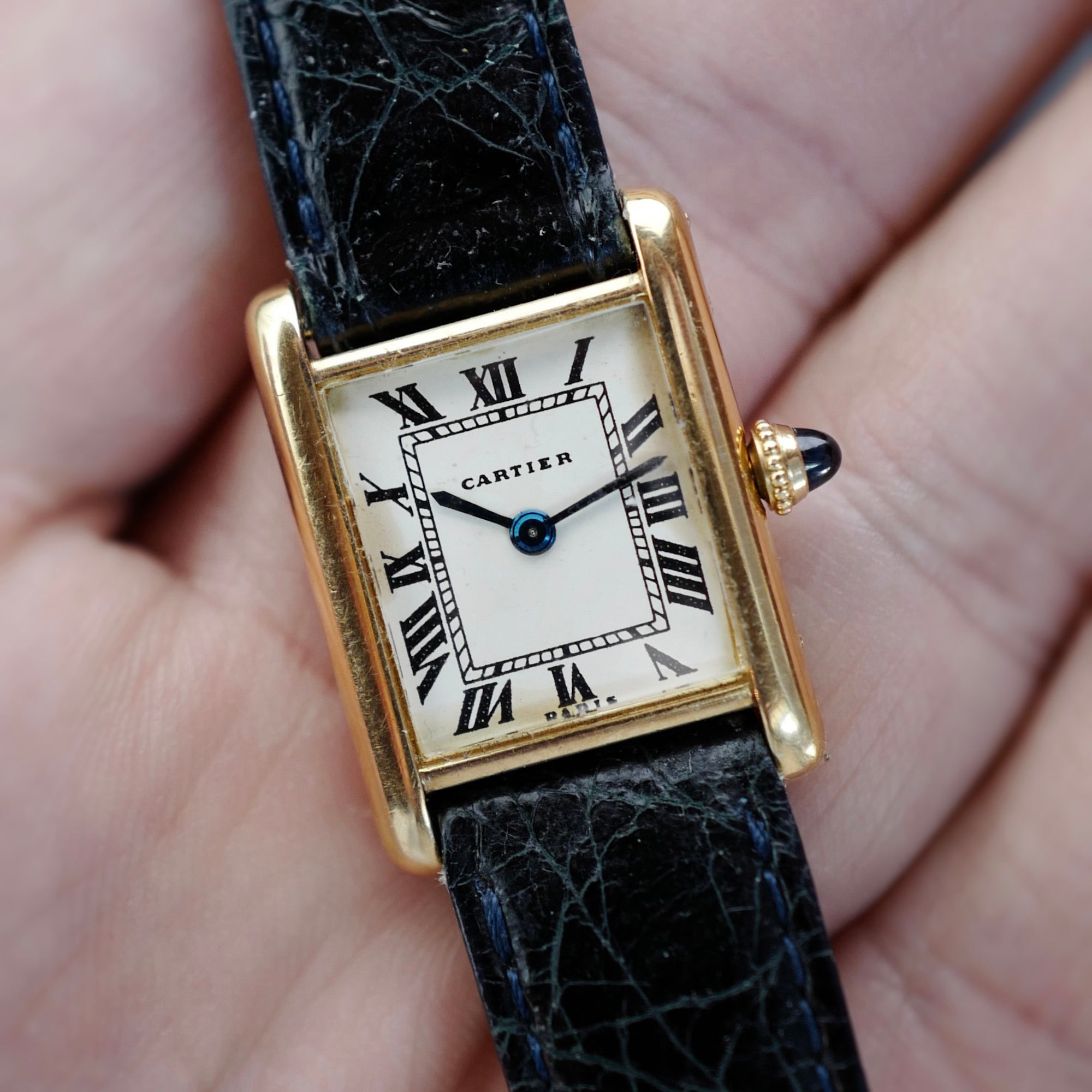 Cartier Paris Yellow Gold Tank Louis Watch