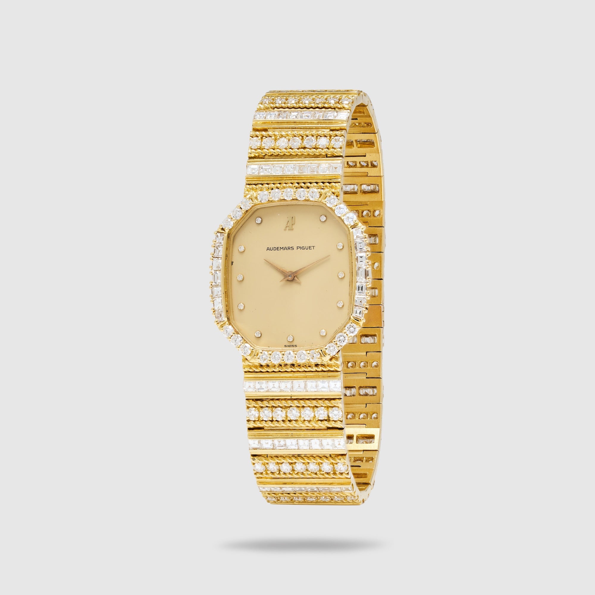 Audemars Yellow Gold and Diamond Bracelet Watch Ref. 4207