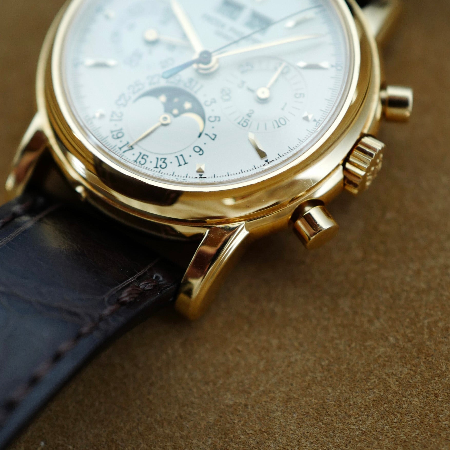 Patek Philippe Yellow Gold Perpetual Calendar Chronograph Watch Ref. 3970