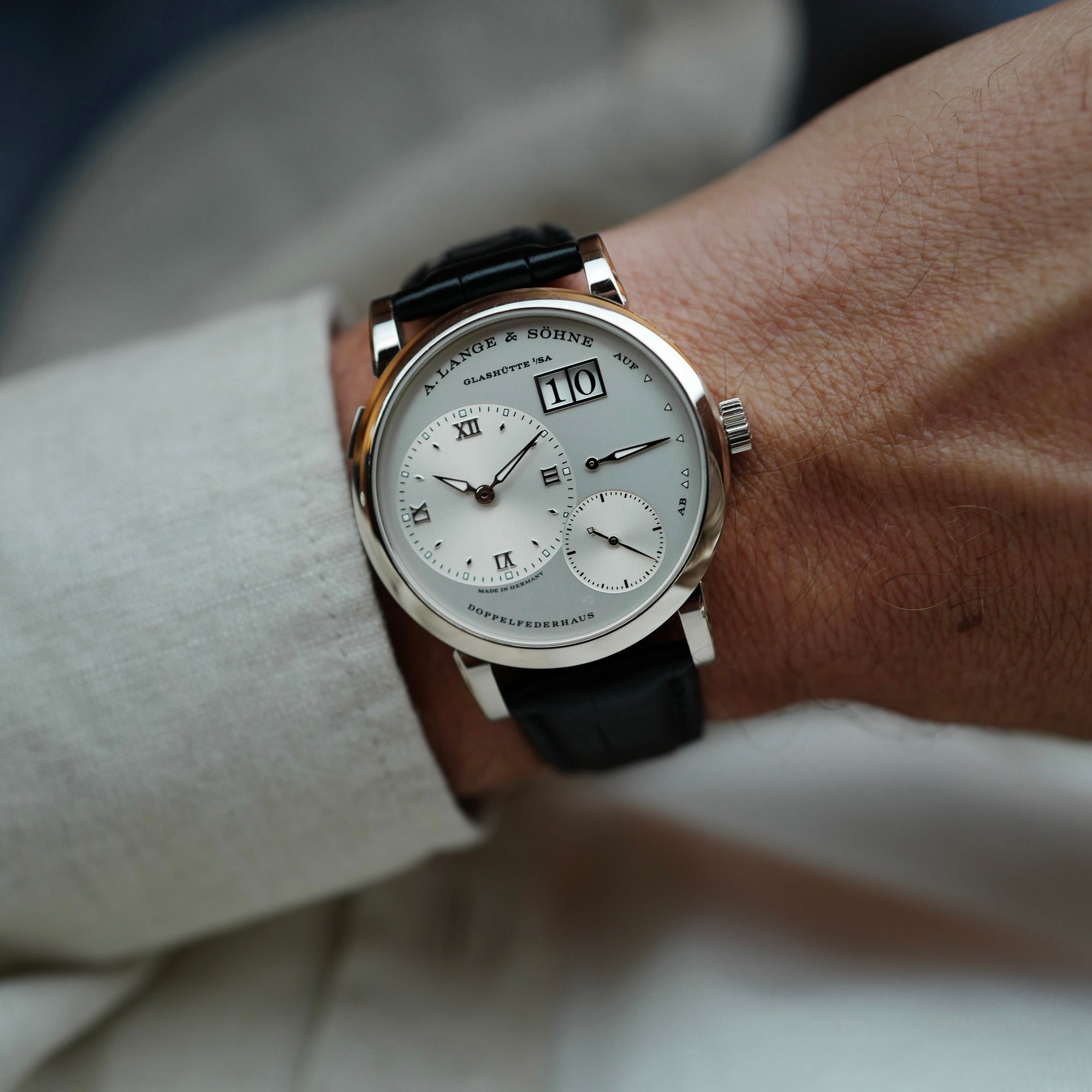 A. Lange & Sohne White Gold Lange 1 Ref. 101.039 (New Arrival)