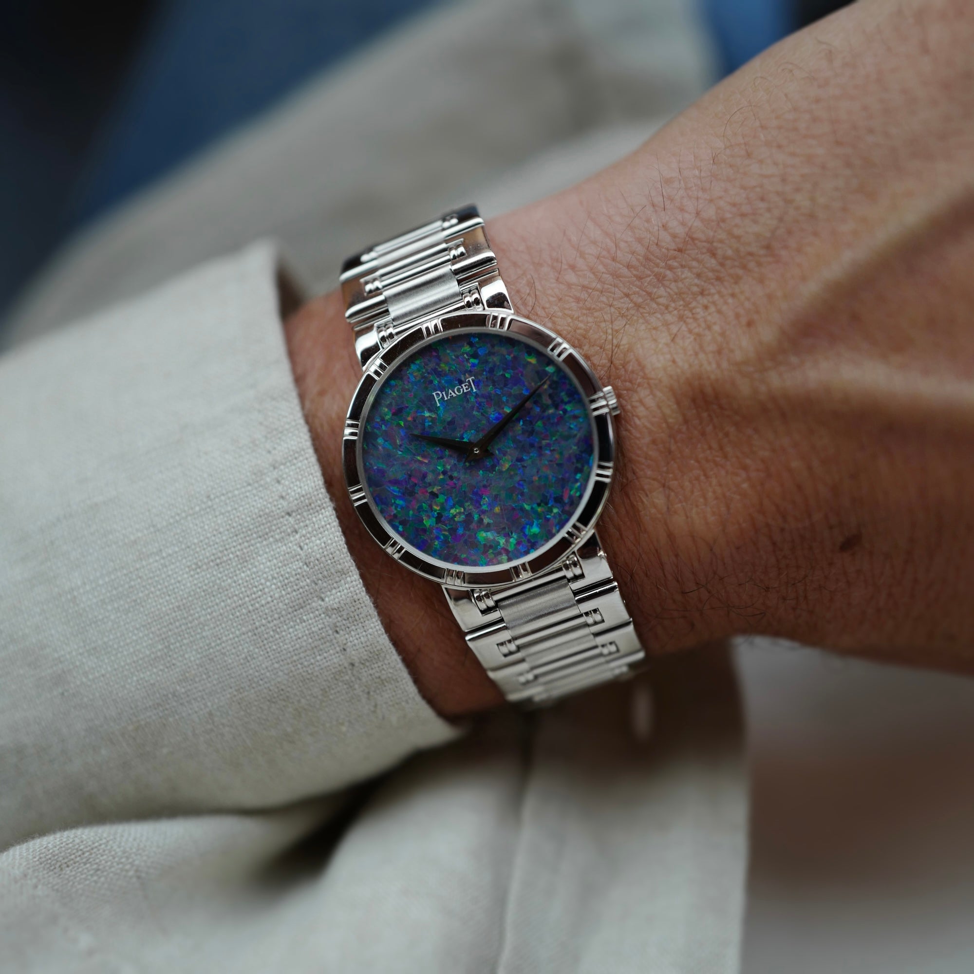 Piaget White Gold Opal Dial Watch Ref. 84023