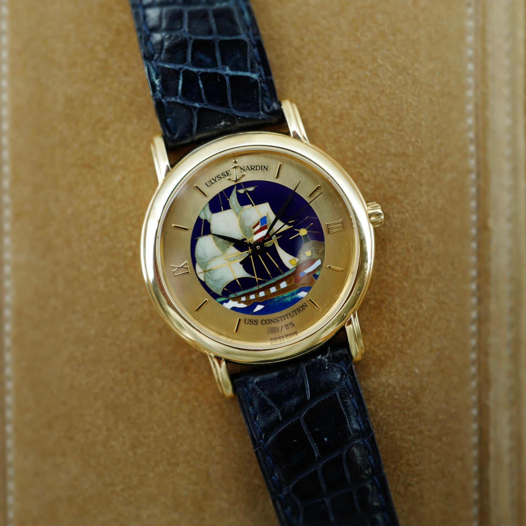 Ulysse Nardin Yellow Gold San Marco Ref. 131-77-9 USS Constitution (New Arrival)