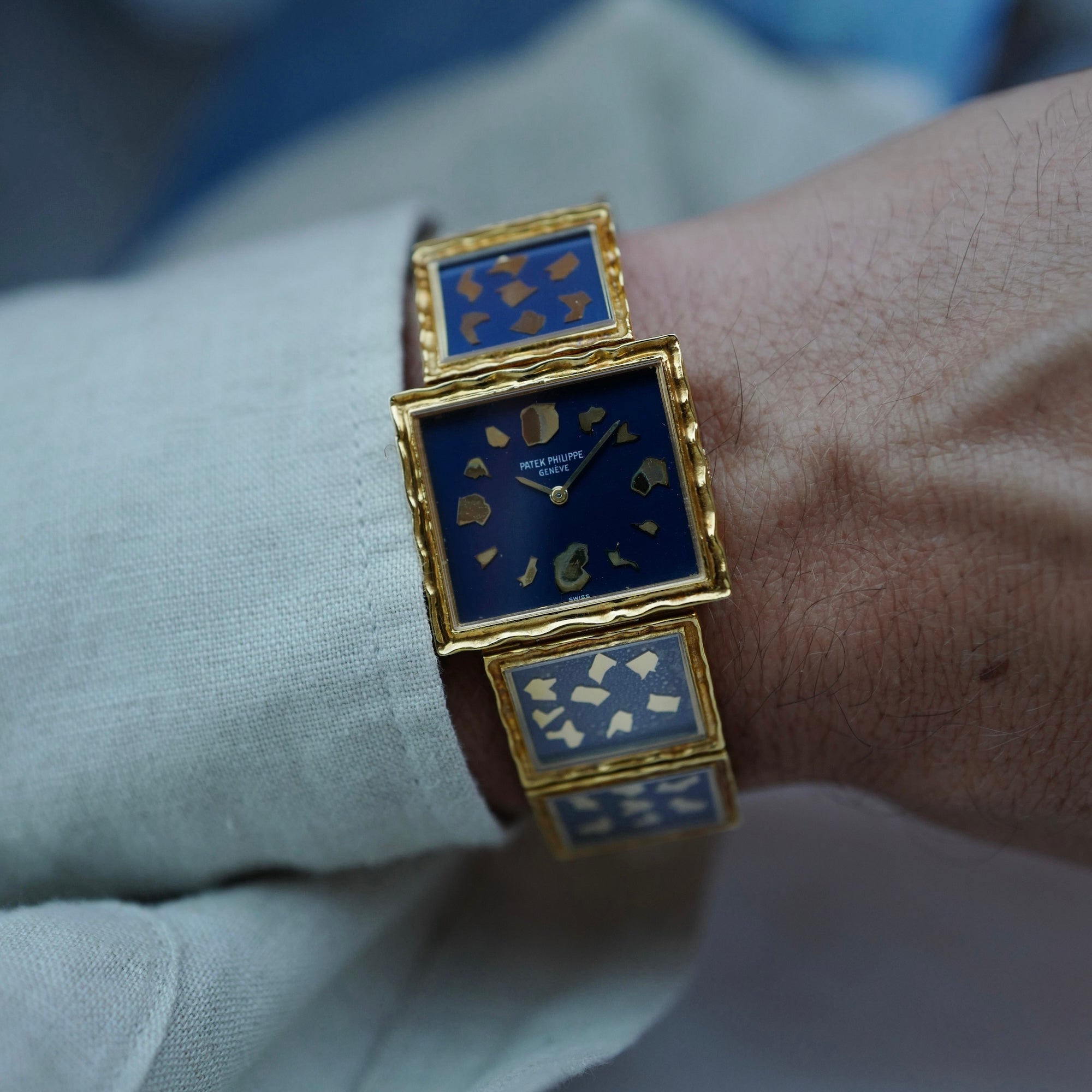 Patek Philiipe Yellow Gold Pepita Watch Ref. 4121 (New Arrival)