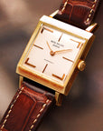 Patek Philippe Yellow Gold Square Watch Ref. 3406 Retailed by Hausmann & Co.