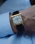 Patek Philippe Yellow Gold Square Watch Ref. 3406 Retailed by Hausmann & Co.