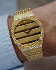 Piaget Yellow Gold Polo Watch Ref. 7661C with Original Diamonds (New Arrival)