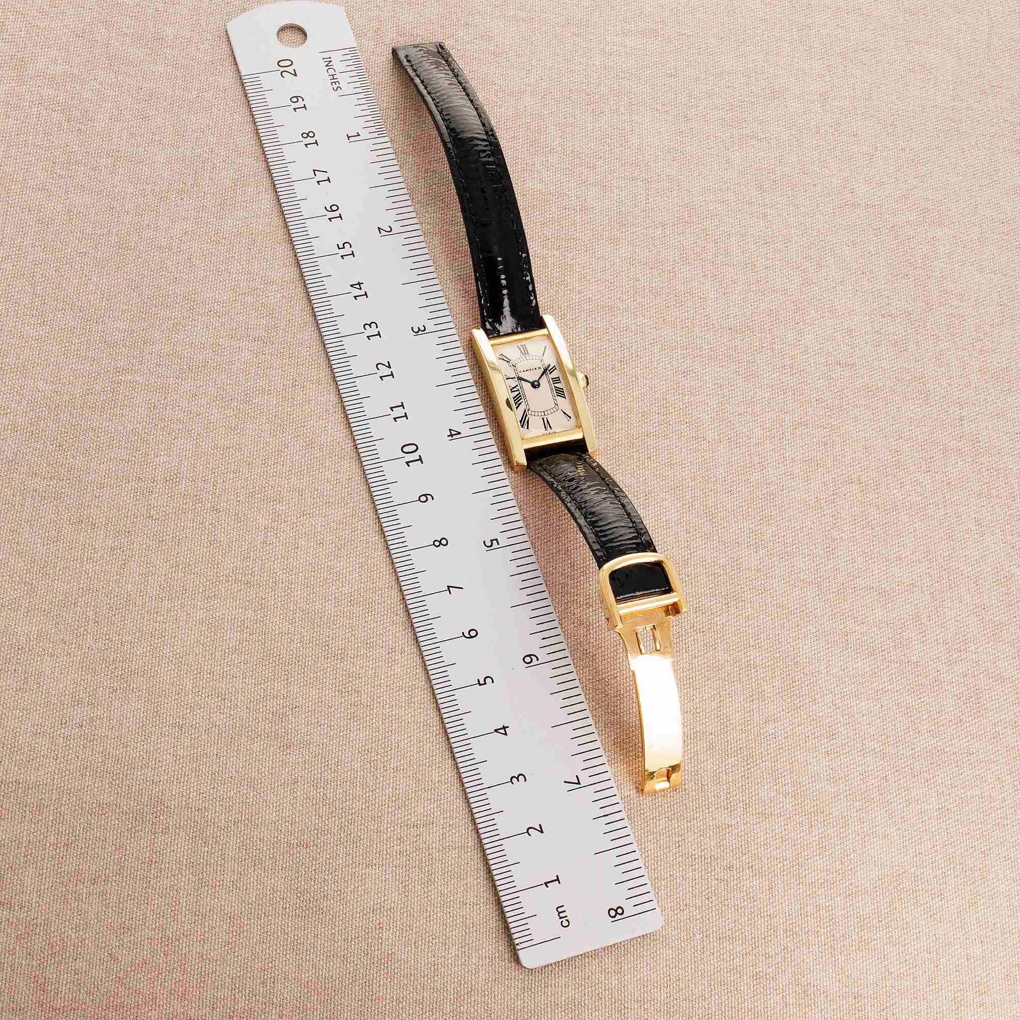 Cartier Yellow Gold Tank Cintree Watch