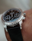 Patek Philippe Platinum Perpetual Calendar Chronograph Watch Ref. 5271 with Baguette Diamonds