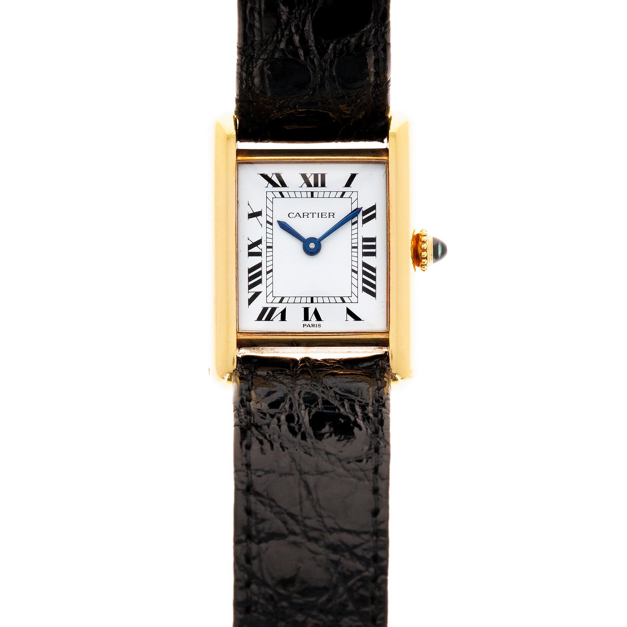 Cartier Yellow Gold Tank with Paris Dial