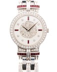 Patek Philippe White Gold Watch Ref 3964 with Diamonds and Rubies