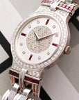 Patek Philippe White Gold Watch Ref 3964 with Diamonds and Rubies