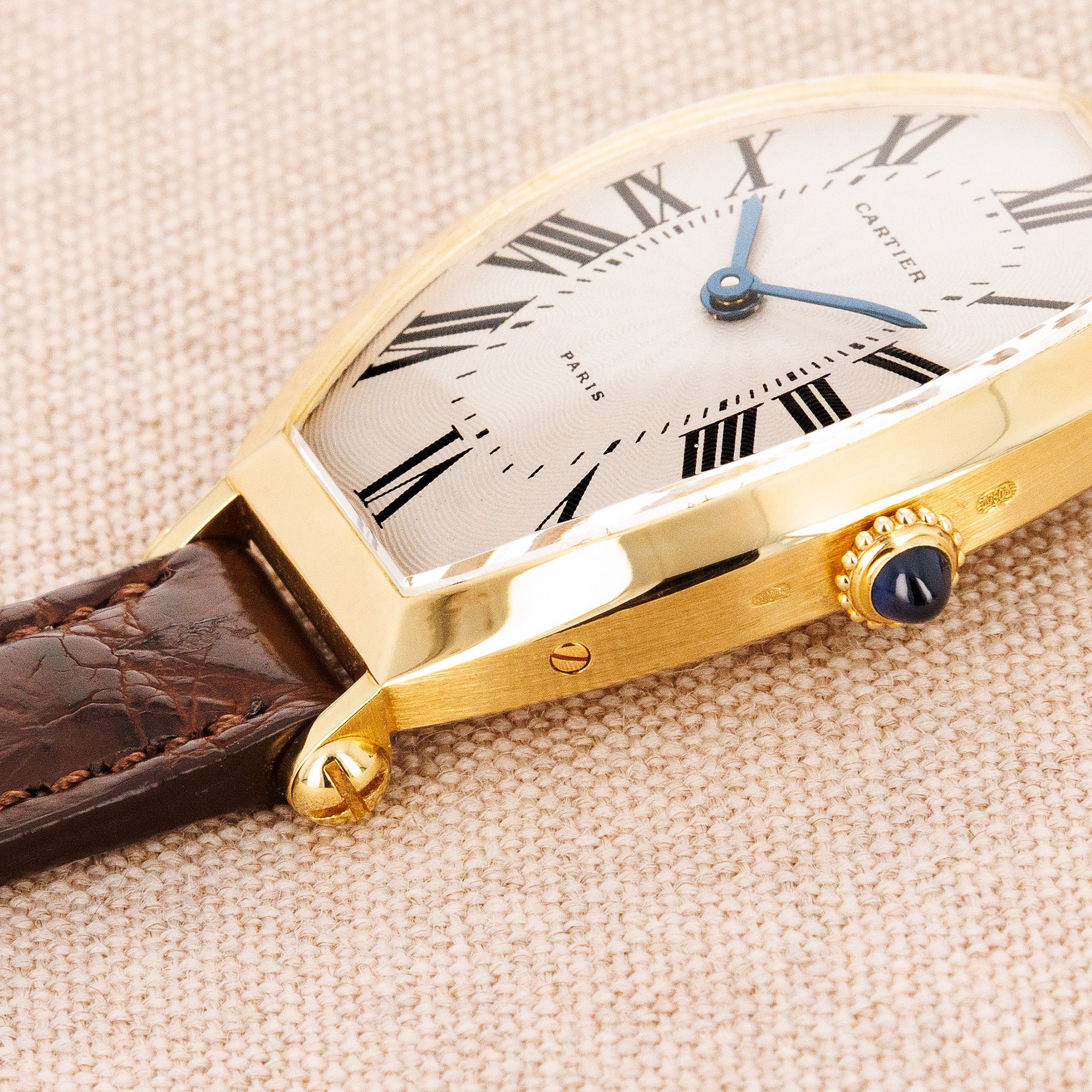 Cartier Yellow Gold Tonneau Watch, Paris 1991